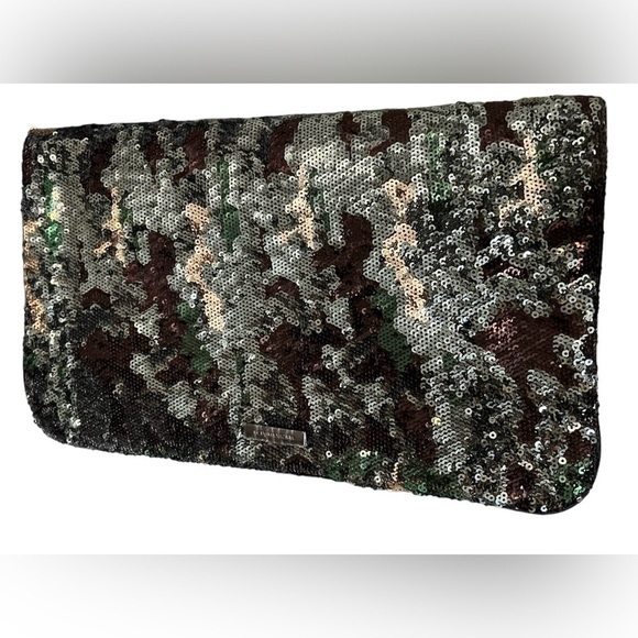 BCBGMAXAZRIA Sequin Envelope Clutch Camo - Picture 5 of 7